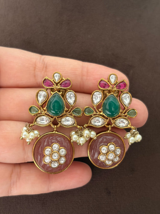 MS(683)Zuri Sabyasachi inspired pendant set