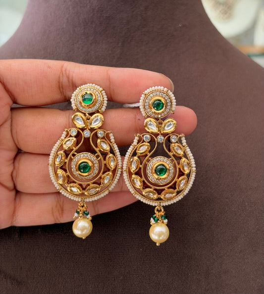 SV(425)Kamakshi Kundan earrings