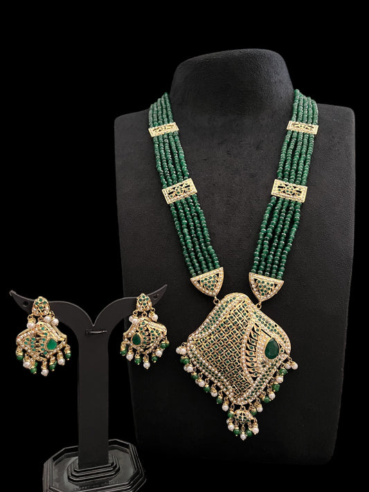 Long jadau Necklace