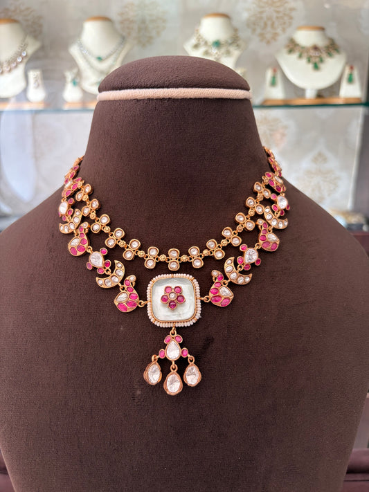ND(1180)Emilia Jadau necklace set