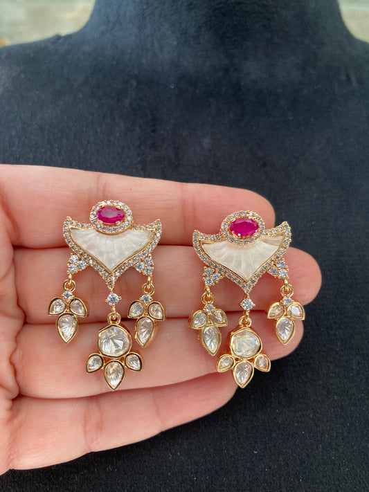 Mop polki Necklace set