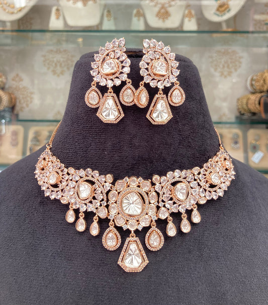 Open Polki Necklace set