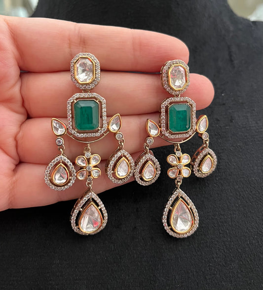 Moisonite polki Necklace