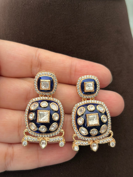 SL(910)Kausiki blue meenakari choker