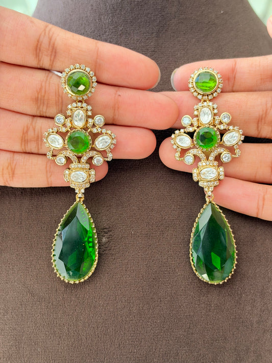 CD(276)Arika antique Polki Earring