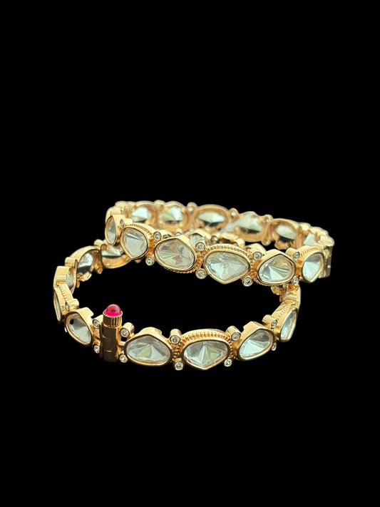 MS(571)Openable single line Polki bangle