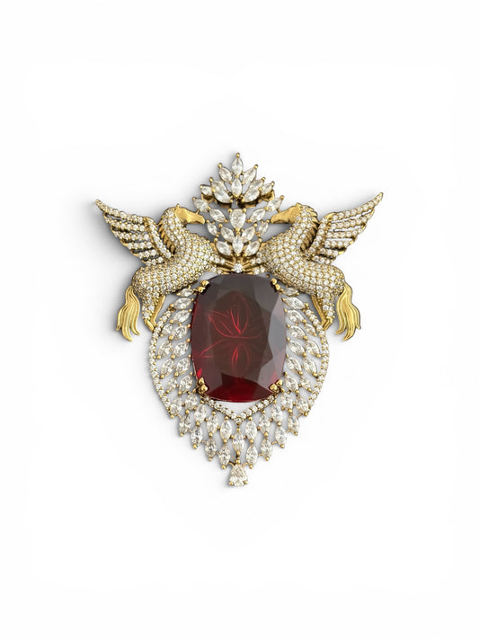 Unicorn brooch