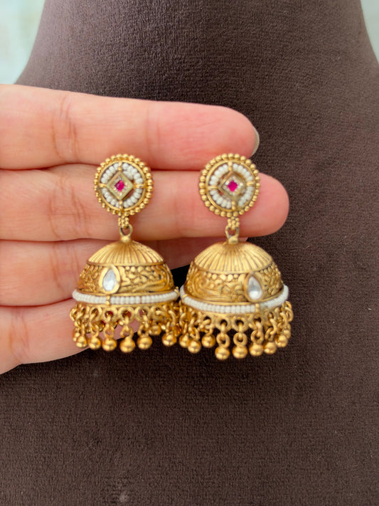 GT(643)Sumitra gold look necklace set