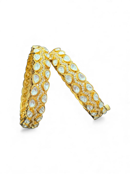 Polki openable bangles