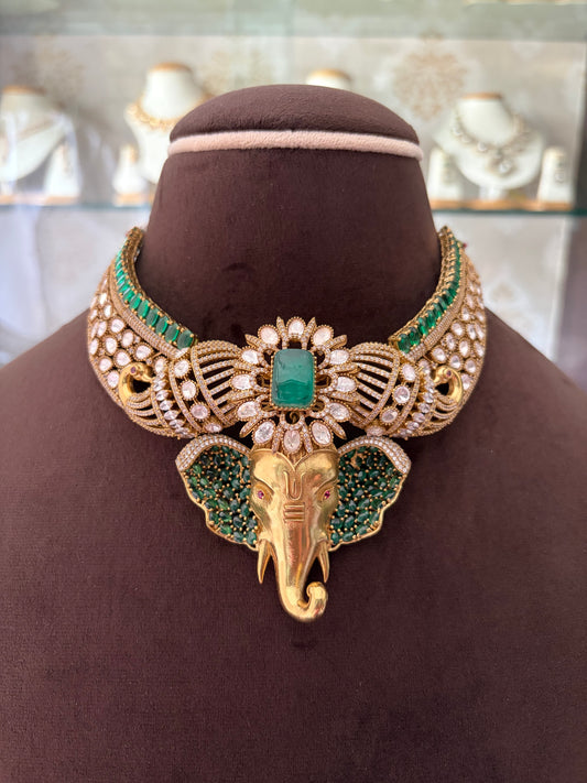MS(2001)Ganesha Designer choker set
