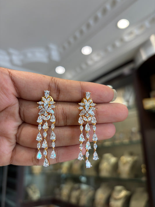 CZ waterfall necklace