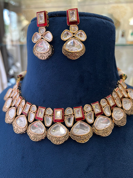 Kundan Collar Set