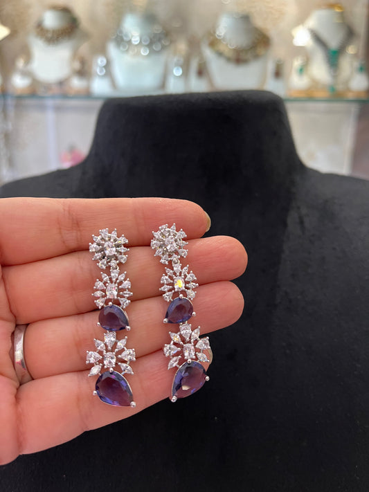 CZ Tanzanite Necklace