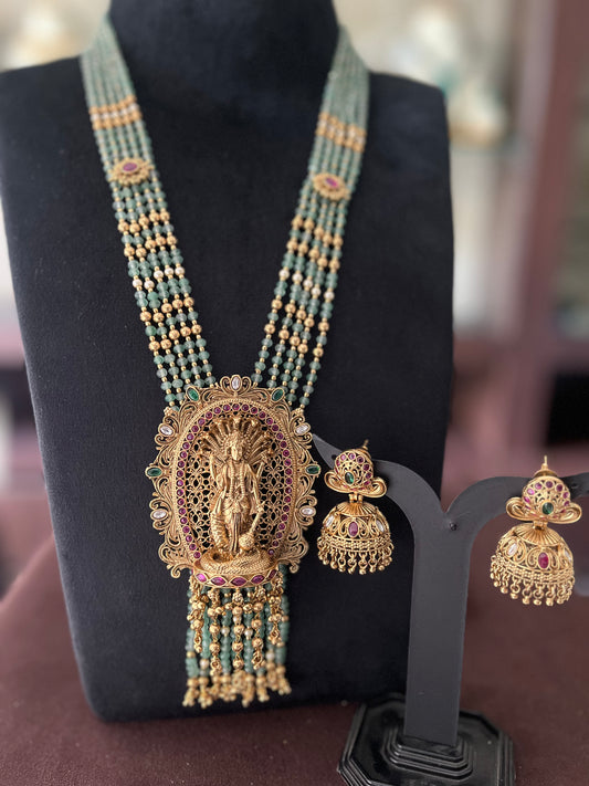 Long Temple Necklace, Complete Length- 26”