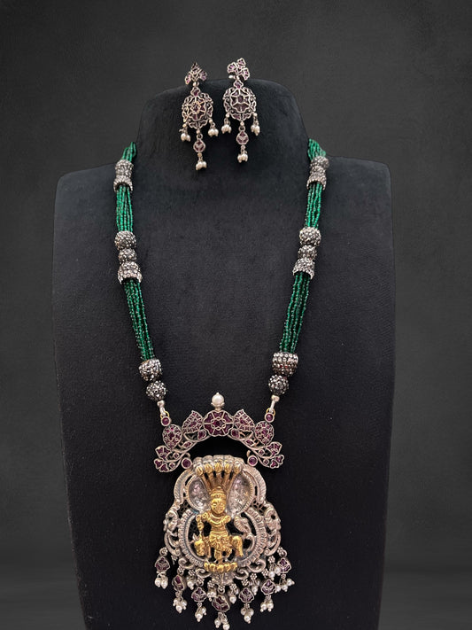 Long temple Necklace set