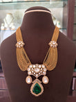 Rd(1262)Rania designer Polki necklace