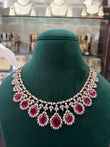 AD necklaces with Ruby coloured stones