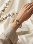 Antique finish openable moissanite bracelet