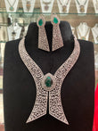 Cz emerald Necklace