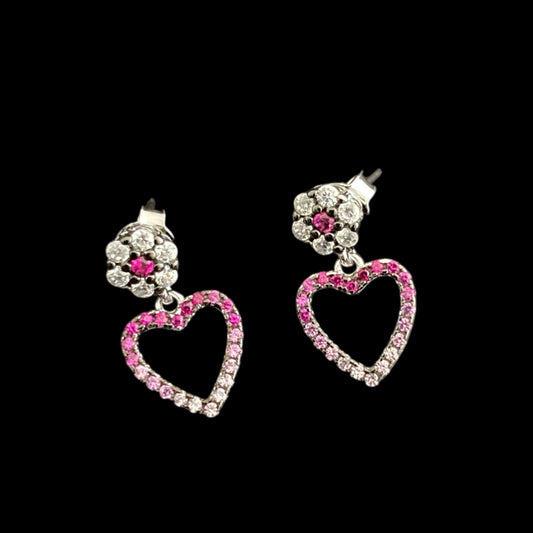 92.5 silver Swarovski earrings