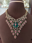 CH(1292)Maria antique baget setting necklace