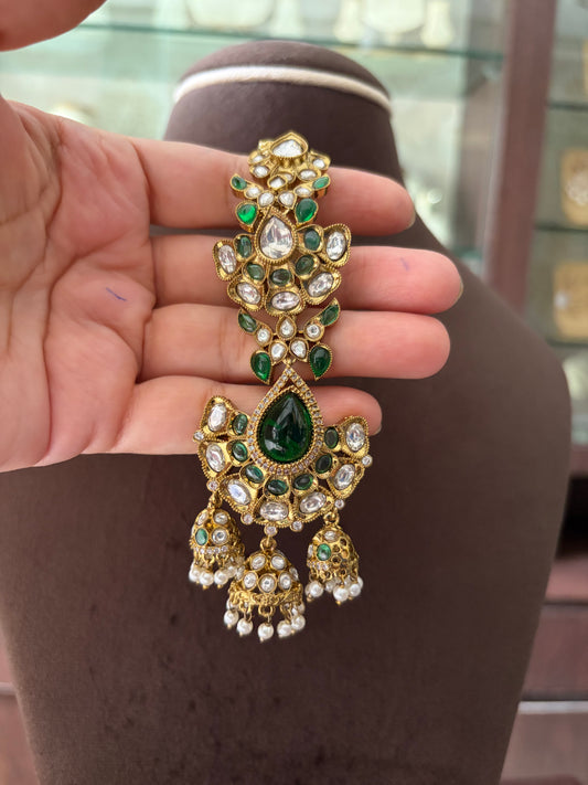 MS(858)Avika antique Polki Earrings