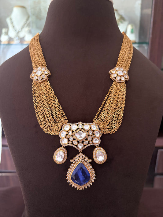 Rd(1262)Rania designer Polki necklace