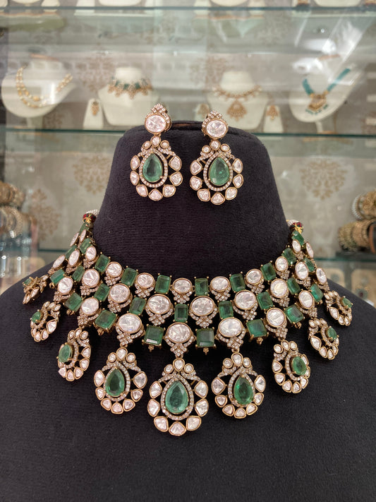 Victorian polki Necklace set