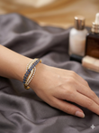 Blue stone openable AD bracelet