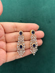 Blue stone AD earrings
