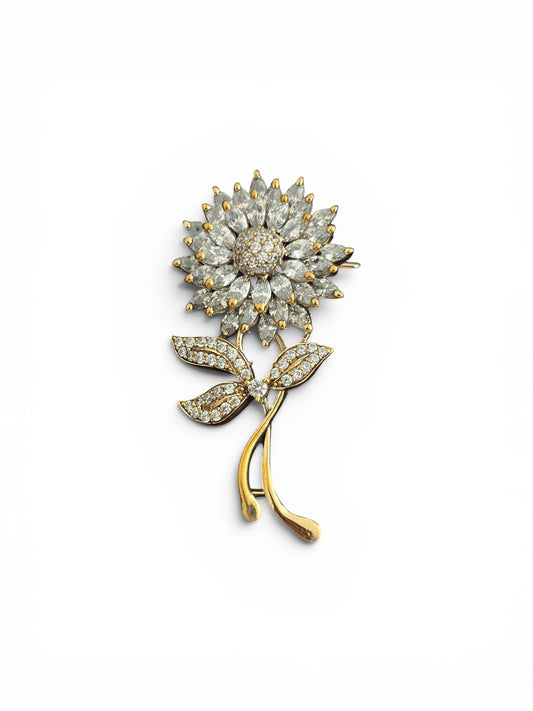 AD Flower brooch