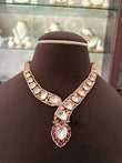 ER(772)Amaira V Polki necklace