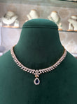 AR(300)Louise single drop necklace