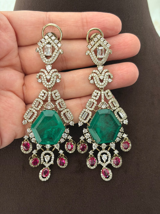 CH(1508)Louise antique necklace set
