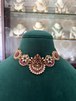 Antique finish jadau choker