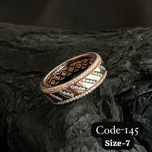 925 Silver, Plating Rose Gold, CZ Ring