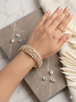 Openable CZstone bracelet