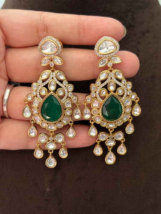 MS(2515)Tarabai polki bridal necklace set