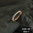 925 Silver, Plating Rose Gold, Solitaire Band