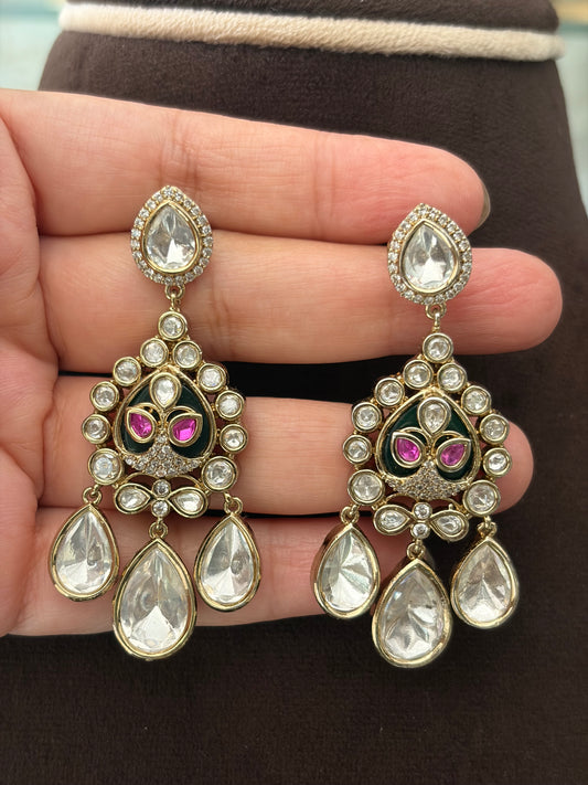 TS(791)Manjiri antique drop necklace set