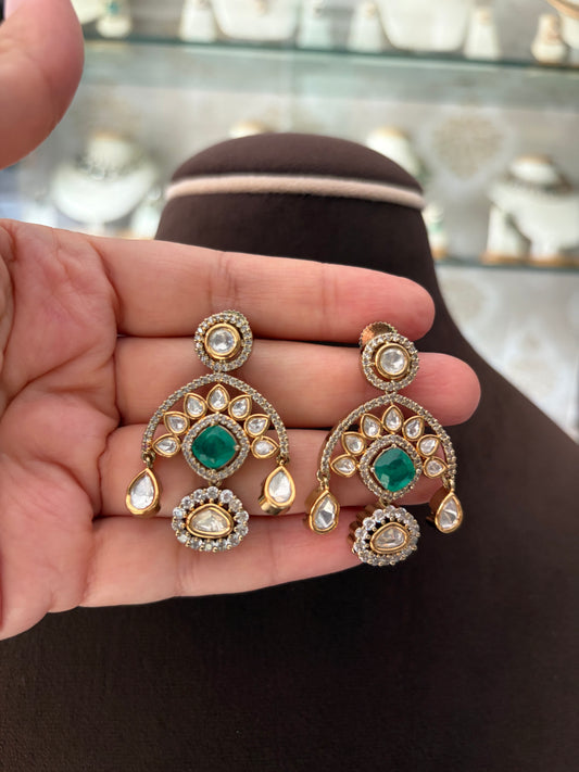 MS(945)Grace antique Polki necklace set