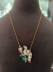 CD(361)Rukmini moissanite pendant set