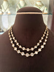 Av(477)Paola double layer Polki necklace