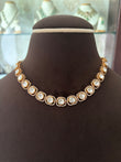 Rd(462)Fabiola flexible Polki necklace