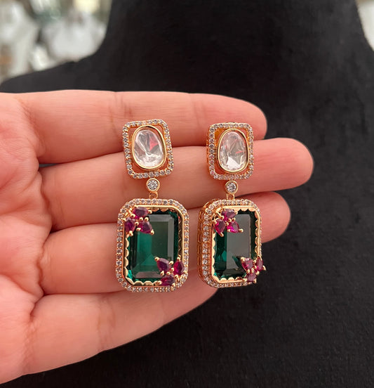 Polki emerald Necklace