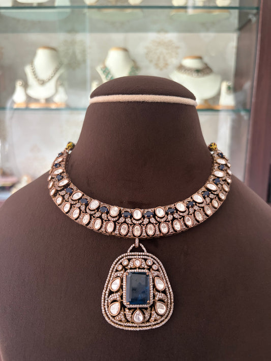 CH(1210)Masenate Polki necklace set