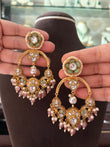 MS(585)Trisha handmade Jadau earrings