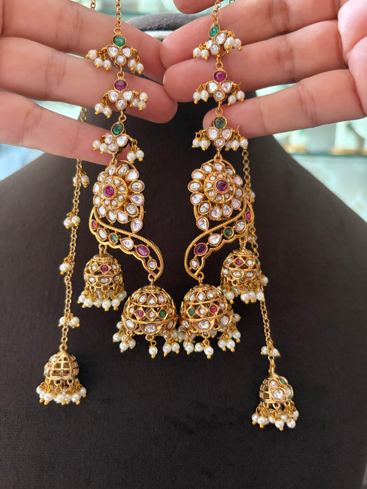 MS(702)Mrinalini Jadau Earrings