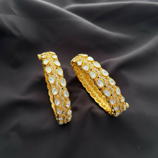 Polki openable bangles