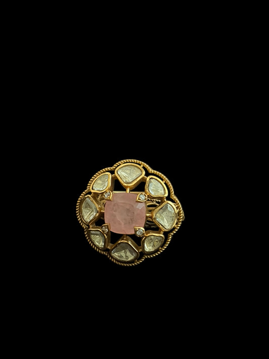 Adjustable Moissanite ring